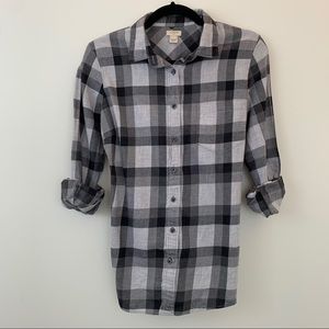 J. Crew Perfect Fit Button Down Shirt Flannel M